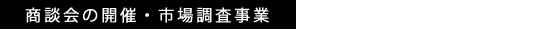 商談会の開催・市場調査事業